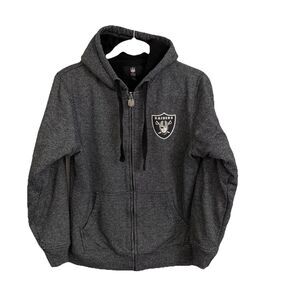 Las Vegas Oakland Raiders Hoodie Mens Small NFL Pro Line Full Zip Football AFC